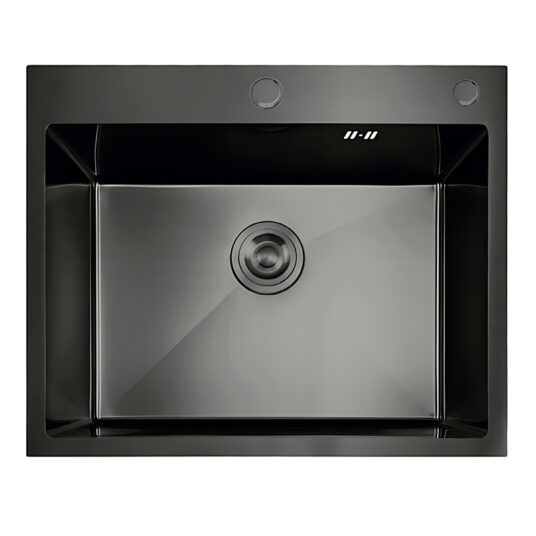 Nerezový drez MIXXUS MH5843 DECOR GRAPHITE so sifónom, grafitový | MH5843 DECOR GRAPHITE