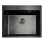 Nerezový drez MIXXUS MH5843 DECOR GRAPHITE so sifónom, grafitový | MH5843 DECOR GRAPHITE