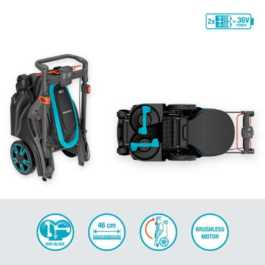 Akumulátorová kosačka PowerMax Duo 46/36V P4A solo